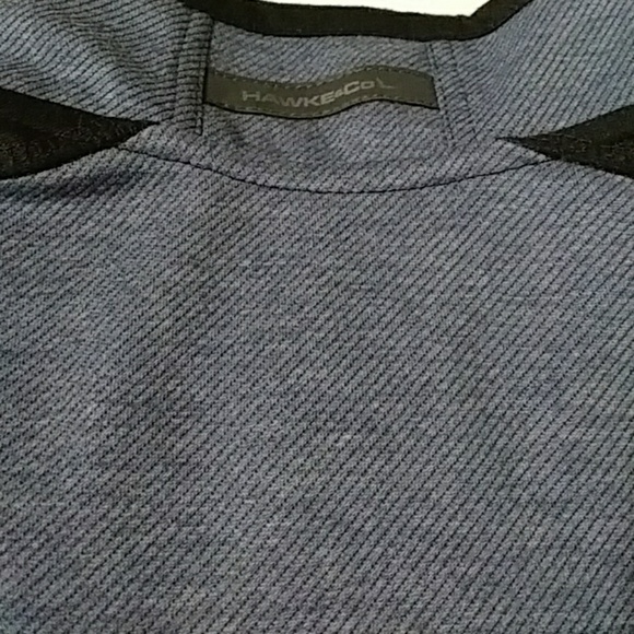 Hawke Co Men's Blue Black Pullover Sweater 1/2 Zip Large - Picture 6 of 13